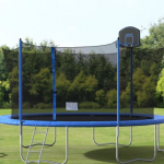 Trampoline playset and above ground