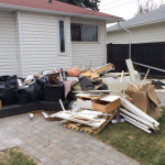 estate cleanout at a residential area