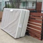 MaMattress on the yard for disposal